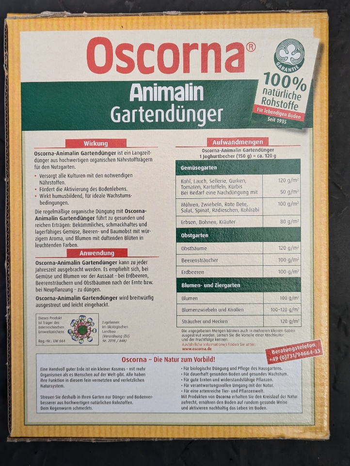 Oscorna Animalin Gartendünger